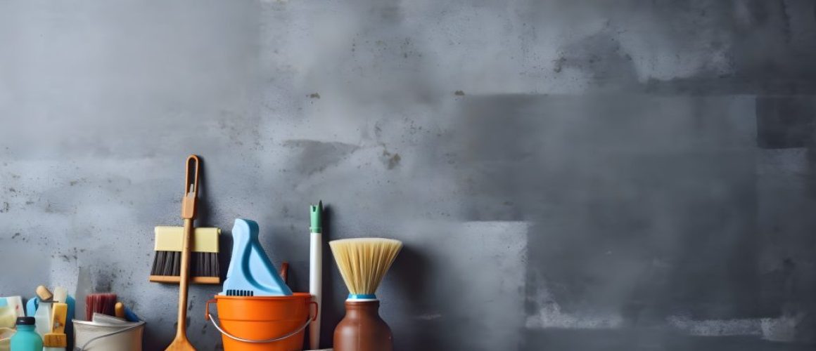 cleaning-home-tools-background-with-large-copy-space